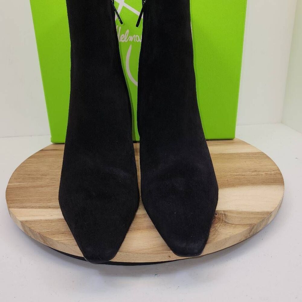 Sam Edelman Saige Ankle Boots Black Suede Women's Size 10 M - Picture 2 of 13